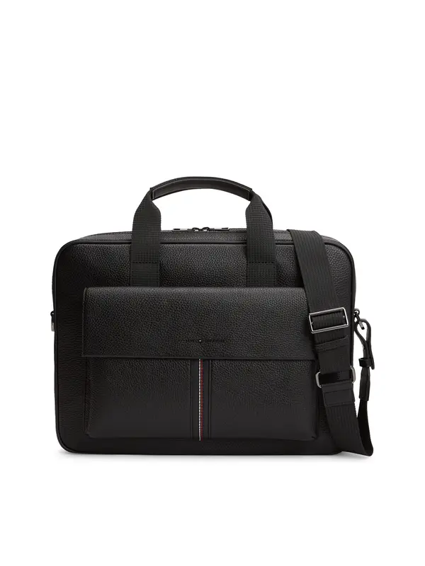 TOMMY HILFIGER TOMMY HILFIGER Torbe za prenosnik 'Central'  črna