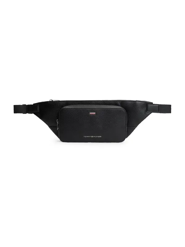 TOMMY HILFIGER TOMMY HILFIGER Torbica za okrog pasu 'Pebble Grain'  črna