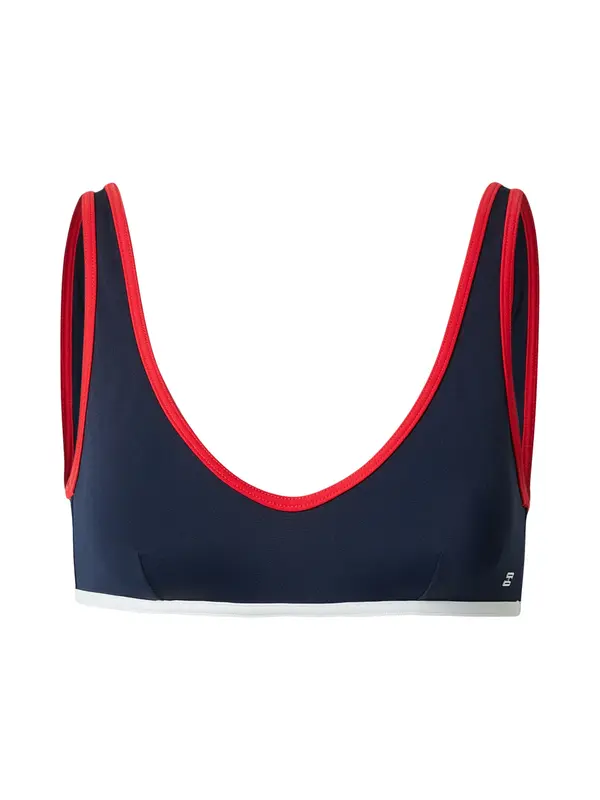 Tommy Hilfiger Underwear Tommy Hilfiger Underwear Bikini zgornji del  temno modra / živo rdeča / bela