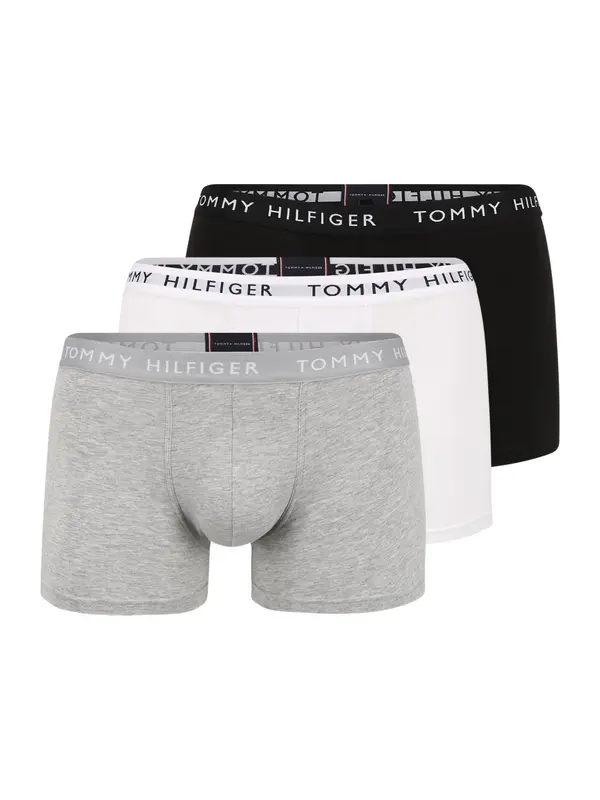 Tommy Hilfiger Underwear Tommy Hilfiger Underwear Boksarice 'Essential'  pegasto siva / črna / bela