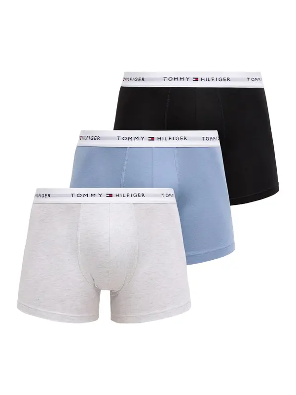 Tommy Hilfiger Underwear Tommy Hilfiger Underwear Boksarice  svetlo modra / svetlo siva / črna