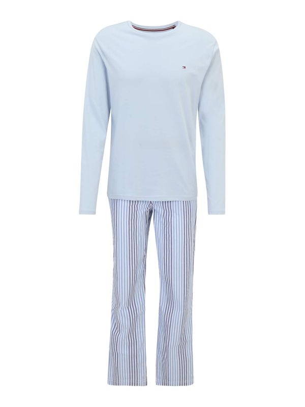 Tommy Hilfiger Underwear Tommy Hilfiger Underwear Dolga pižama  svetlo modra / temno modra / bela