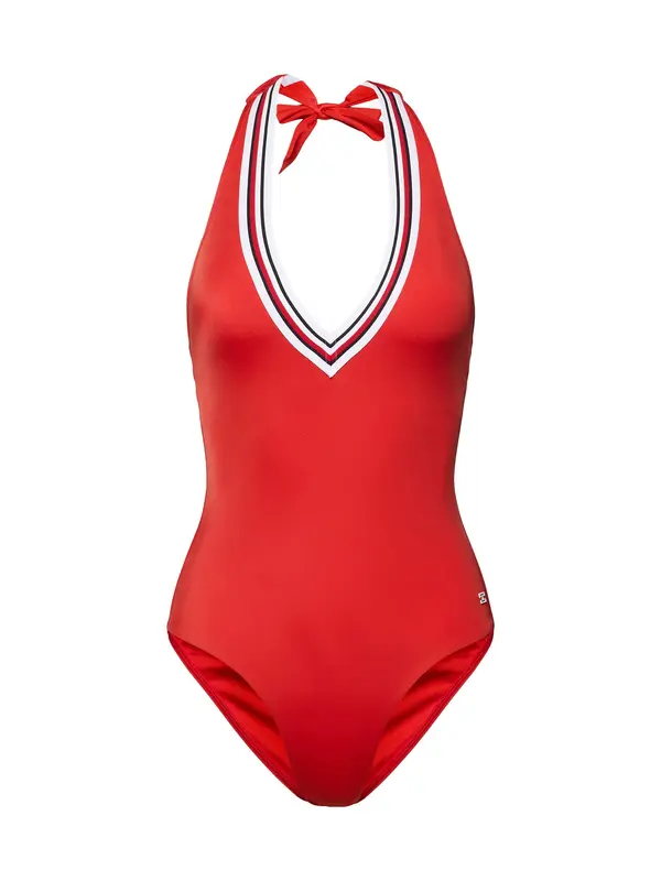 Tommy Hilfiger Underwear Tommy Hilfiger Underwear Enodelne kopalke  rdeča / črna / bela