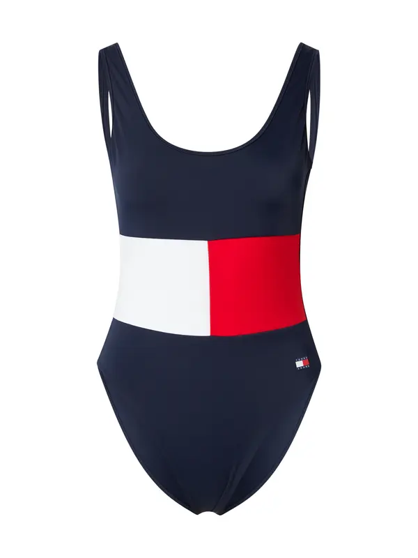 Tommy Hilfiger Underwear Tommy Hilfiger Underwear Enodelne kopalke 'SCOOP'  mornarska / rdeča / bela