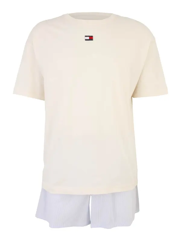 Tommy Hilfiger Underwear Tommy Hilfiger Underwear Kratka pižama 'Heritage'  svetlo modra / rdeča / bela / volneno bela