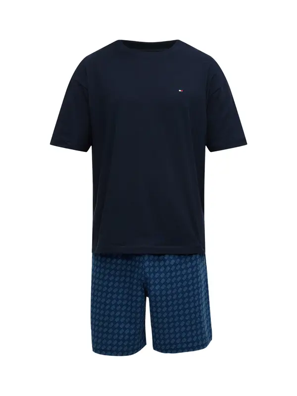 Tommy Hilfiger Underwear Tommy Hilfiger Underwear Kratka pižama  modra / marine / svetlo modra