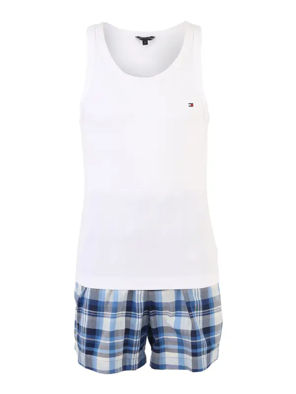 Tommy Hilfiger Underwear Tommy Hilfiger Underwear Kratka pižama  modra / mornarska / svetlo modra / bela