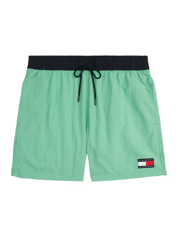 Tommy Hilfiger Underwear Tommy Hilfiger Underwear Kratke kopalne hlače 'Heritage'  svetlo zelena