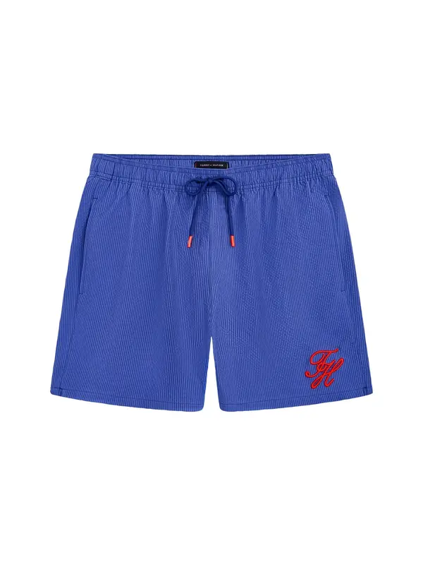 Tommy Hilfiger Underwear Tommy Hilfiger Underwear Kratke kopalne hlače 'Ithaca'  modra / rdeča