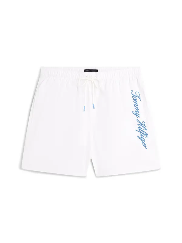 Tommy Hilfiger Underwear Tommy Hilfiger Underwear Kratke kopalne hlače 'Ithaca'  svetlo modra / bela