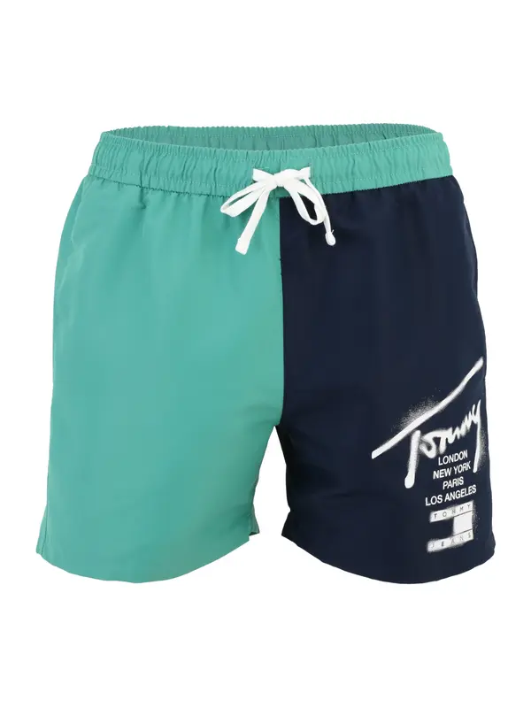 Tommy Hilfiger Underwear Tommy Hilfiger Underwear Kratke kopalne hlače  mornarska / turkizna / bela