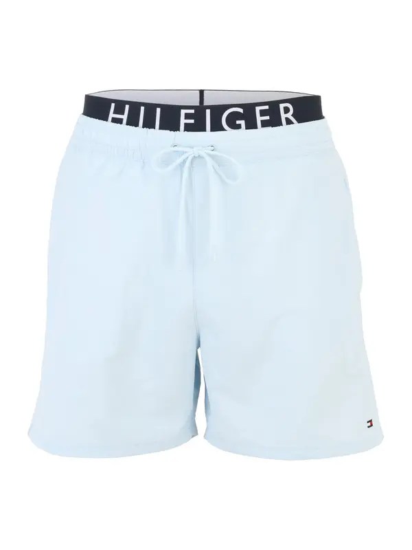 Tommy Hilfiger Underwear Tommy Hilfiger Underwear Kratke kopalne hlače  pastelno modra / črna / bela