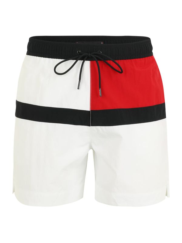 Tommy Hilfiger Underwear Tommy Hilfiger Underwear Kratke kopalne hlače  rdeča / črna / bela