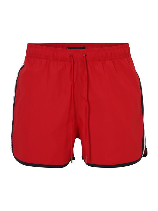 Tommy Hilfiger Underwear Tommy Hilfiger Underwear Kratke kopalne hlače 'RUNNER'  mornarska / rdeča / bela