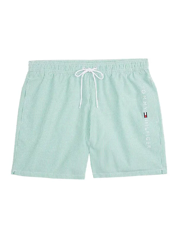 Tommy Hilfiger Underwear Tommy Hilfiger Underwear Kratke kopalne hlače  svetlo zelena / bela