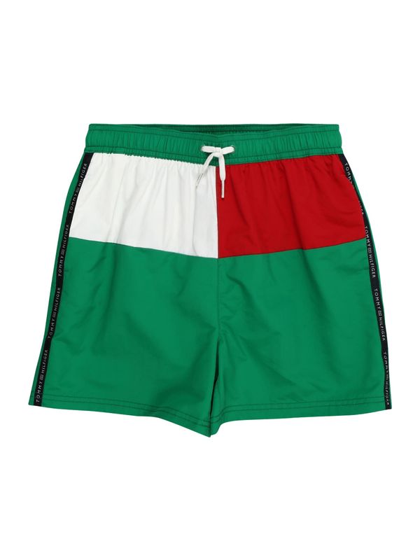 Tommy Hilfiger Underwear Tommy Hilfiger Underwear Kratke kopalne hlače  zelena / rdeča / črna / bela