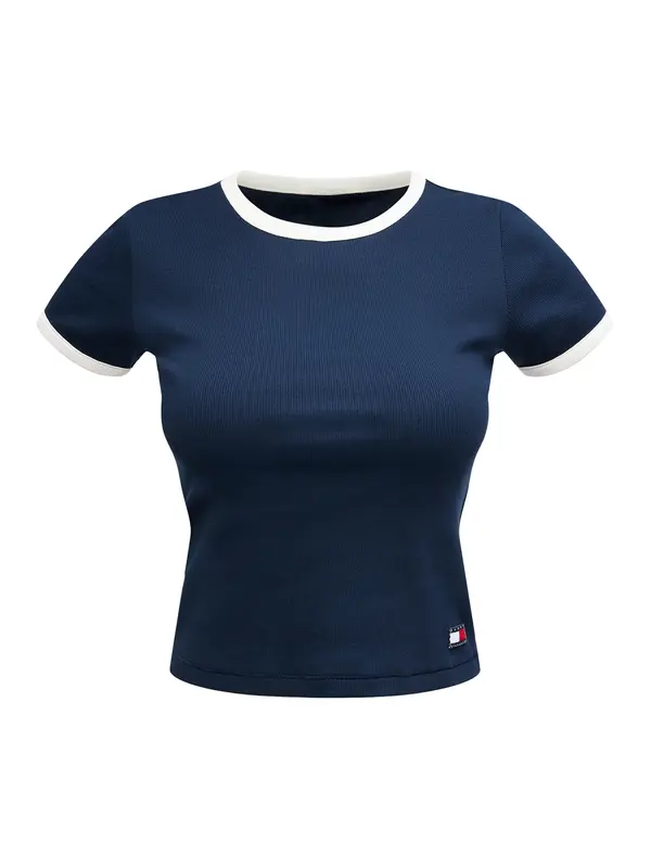 Tommy Hilfiger Underwear Tommy Hilfiger Underwear Majica za spanje  temno modra / bela