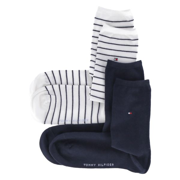 Tommy Hilfiger Underwear Tommy Hilfiger Underwear Nogavice  temno modra / rdeča / off-bela