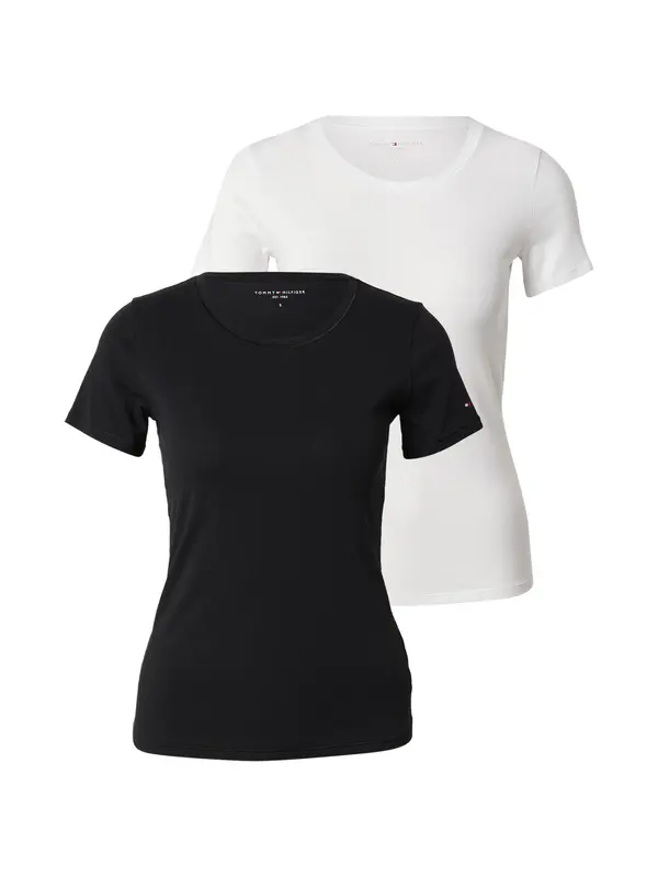 Tommy Hilfiger Underwear Tommy Hilfiger Underwear Spodnja majica  črna / bela