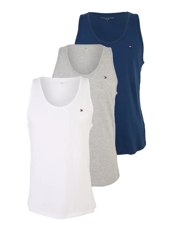 Tommy Hilfiger Underwear Tommy Hilfiger Underwear Spodnja majica  mornarska / pegasto siva / bela