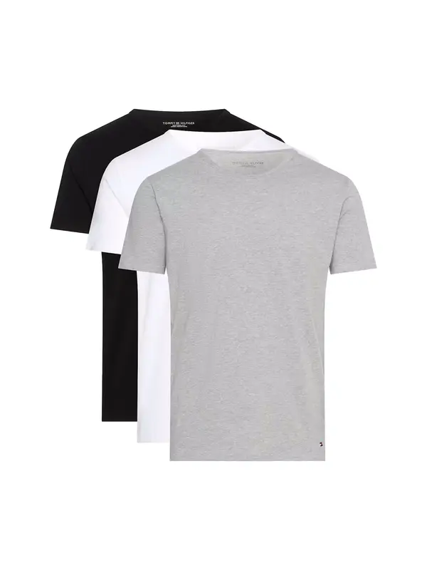 Tommy Hilfiger Underwear Tommy Hilfiger Underwear Spodnja majica  pegasto siva / črna / bela
