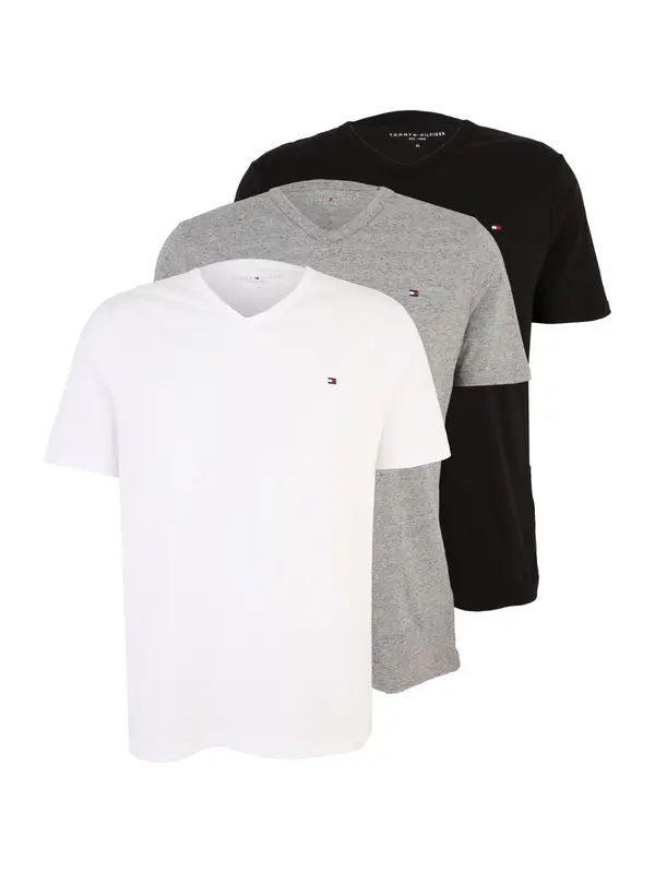 Tommy Hilfiger Underwear Tommy Hilfiger Underwear Spodnja majica  siva / črna / bela