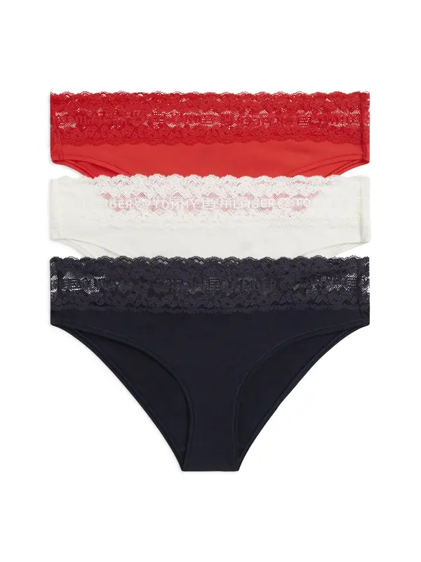 Tommy Hilfiger Underwear Tommy Hilfiger Underwear Spodnje hlačke  slonovina / mornarska / rdeča