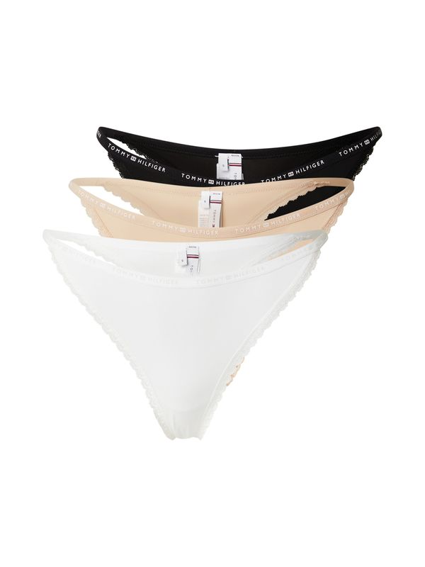 Tommy Hilfiger Underwear Tommy Hilfiger Underwear Tangice  pastelno oranžna / črna / bela