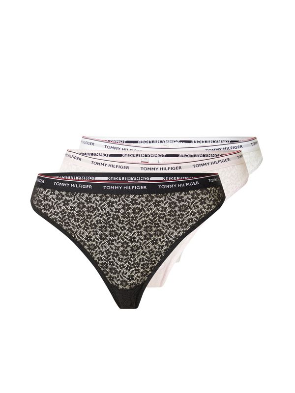 Tommy Hilfiger Underwear Tommy Hilfiger Underwear Tangice  puder / črna / bela