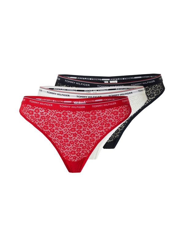 Tommy Hilfiger Underwear Tommy Hilfiger Underwear Tangice  rdeča / črna / bela