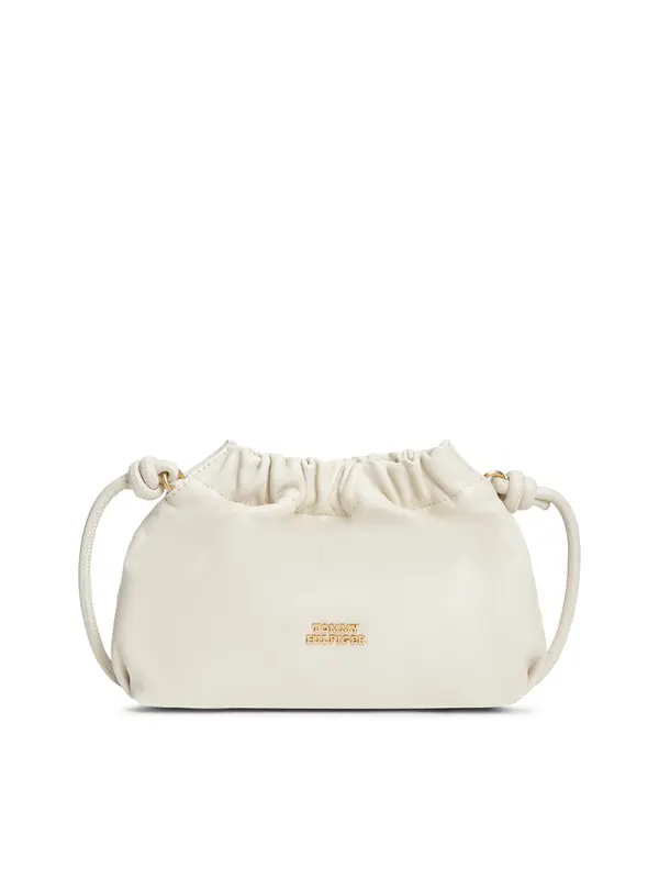 TOMMY HILFIGER TOMMY HILFIGER Vrečasta torba  svetlo bež