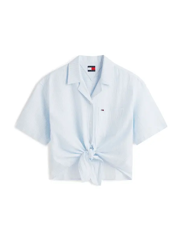 Tommy Jeans Tommy Jeans Bluza  svetlo modra / bela