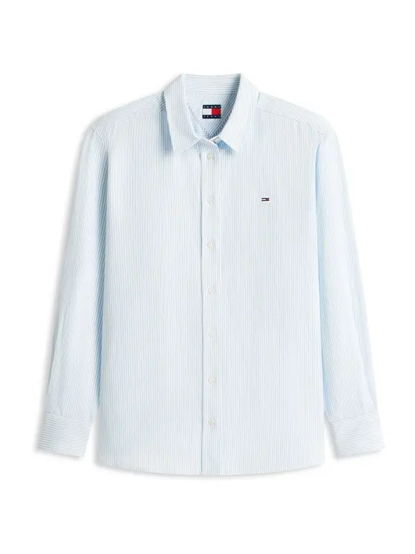 Tommy Jeans Tommy Jeans Bluza  svetlo modra / bela