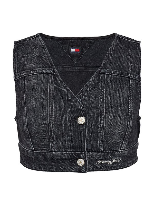 Tommy Jeans Tommy Jeans Brezrokavnik  črn denim / bela