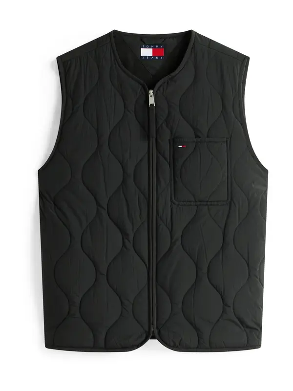 Tommy Jeans Tommy Jeans Brezrokavnik  črna