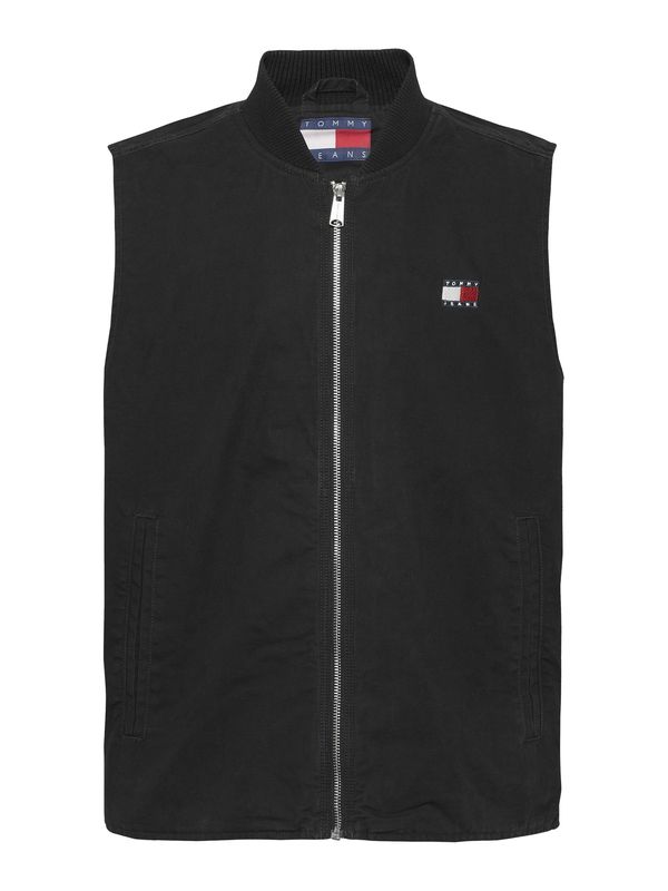 Tommy Jeans Tommy Jeans Brezrokavnik  črna