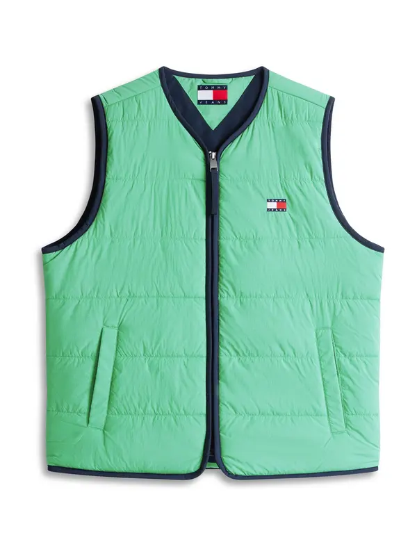 Tommy Jeans Tommy Jeans Brezrokavnik 'HERITAGE'  mornarska / limeta / rdeča / bela