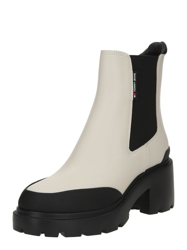 Tommy Jeans Tommy Jeans Chelsea škornji  svetlo bež / črna