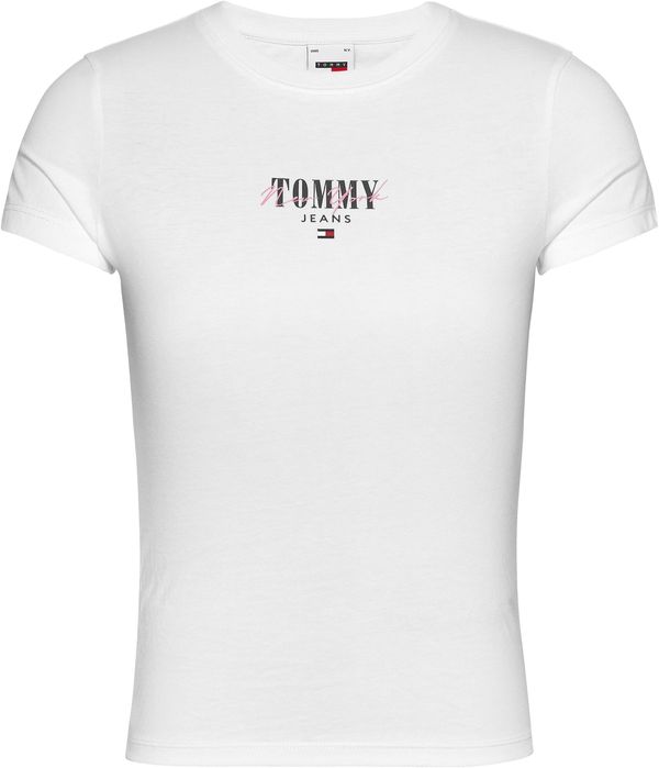 Tommy Jeans Curve Tommy Jeans Curve Majica 'Essential'  mornarska / rdeča / bela