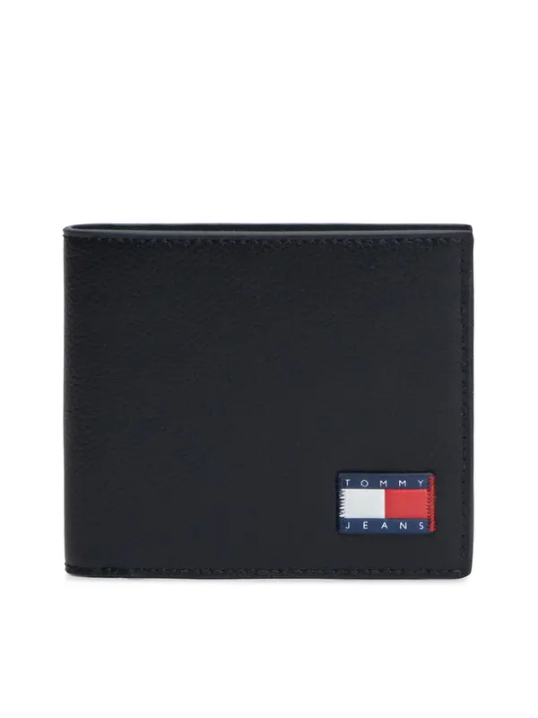 Tommy Jeans Tommy Jeans Denarnica 'Heritage Logo Bifold With'  črna