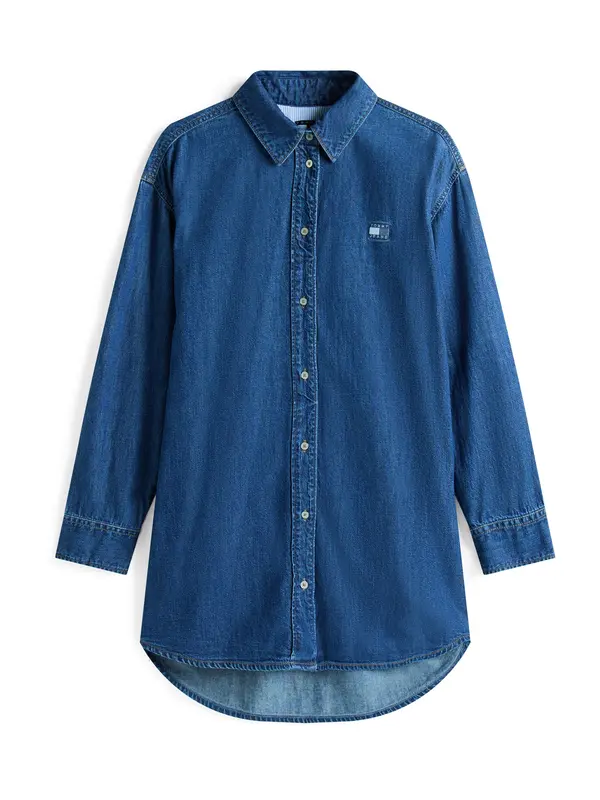 Tommy Jeans Tommy Jeans Dolga srajca  moder denim