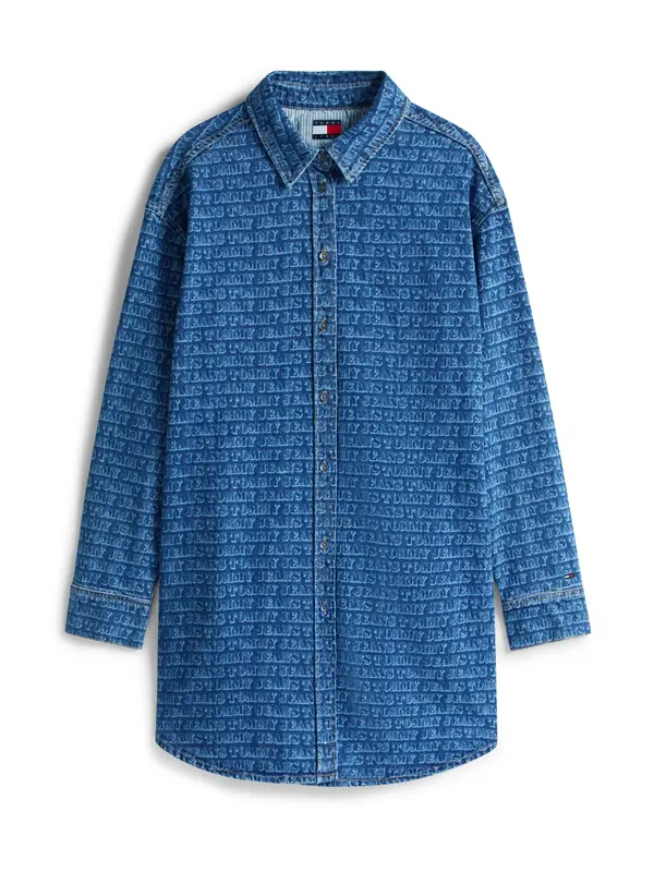 Tommy Jeans Tommy Jeans Dolga srajca  modra / moder denim