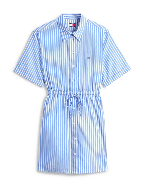 Tommy Jeans Tommy Jeans Dolga srajca  nebeško modra / bela