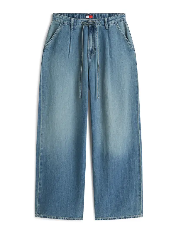 Tommy Jeans Tommy Jeans Elegantne kavbojke 'Drawstring Loose Wide Leg With'  moder denim