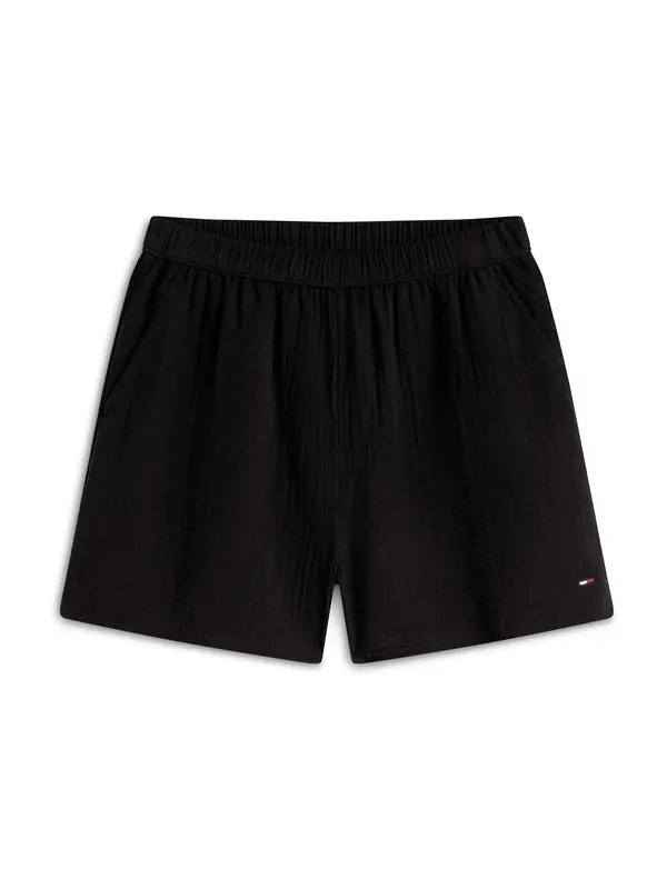 Tommy Jeans Tommy Jeans Hlače 'Crinkle Textured Relaxed'  črna