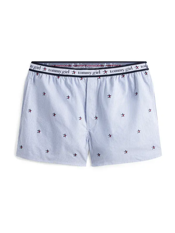 Tommy Jeans Tommy Jeans Hlače  mornarska / golobje modra / rdeča / bela
