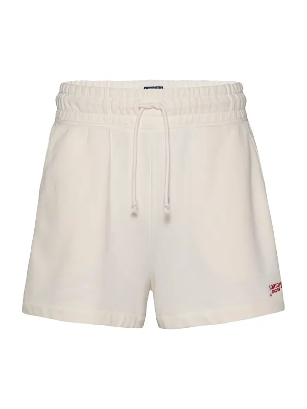 Tommy Jeans Tommy Jeans Hlače  rdeča / bela