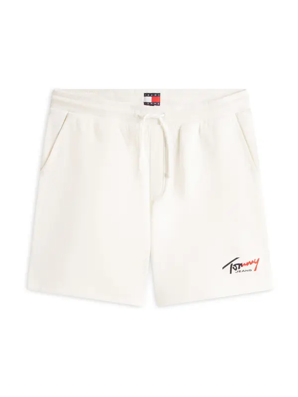 Tommy Jeans Tommy Jeans Hlače  rdeča / črna / bela