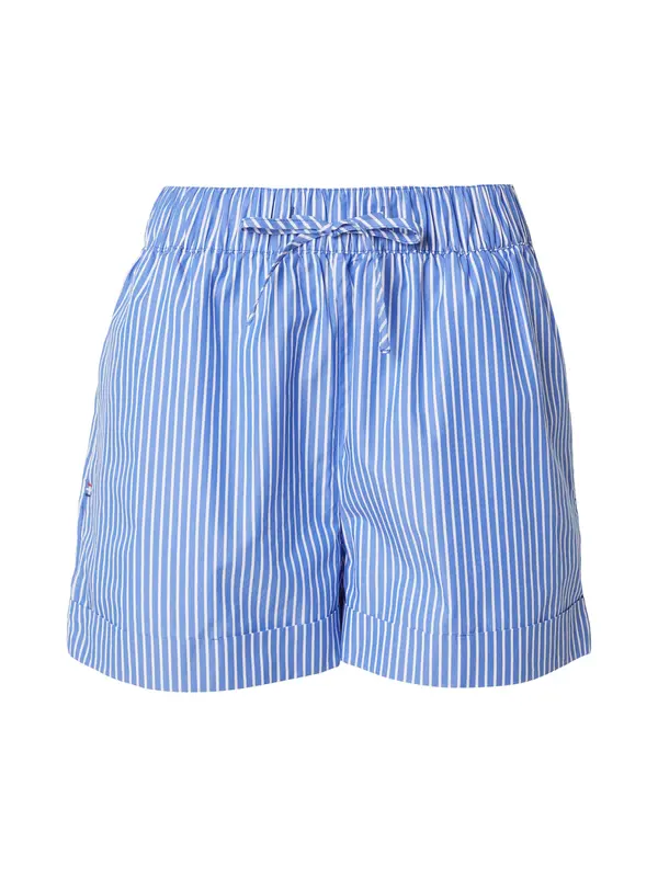 Tommy Jeans Tommy Jeans Hlače 'Wide Leg'  azur / bela
