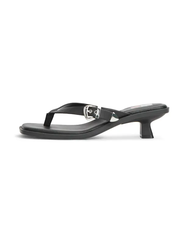 Tommy Jeans Tommy Jeans Japonke 'Kitten Heel Toe Post'  črna